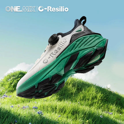 ONEMIX Sneakers da corsa per esterni Scarpe da trail elastiche da uomo Sneakers da donna leggere e traspiranti Coppia scarpe casual impermeabili PlatiNum