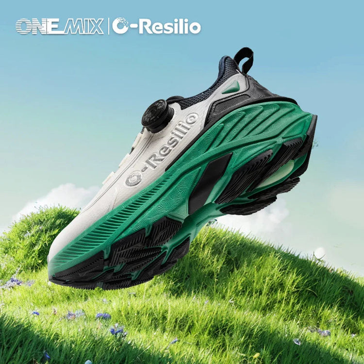 ONEMIX Sneakers da corsa per esterni Scarpe da trail elastiche da uomo Sneakers da donna leggere e traspiranti Coppia scarpe casual impermeabili PlatiNum