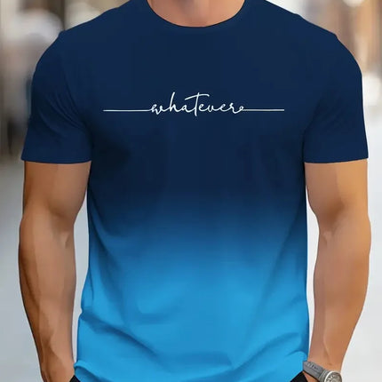Men's Casual Shirts, Men's T-shirts, Men's Clothing, Versatile Tops, Simple Style, Everyday Contrast Outfits