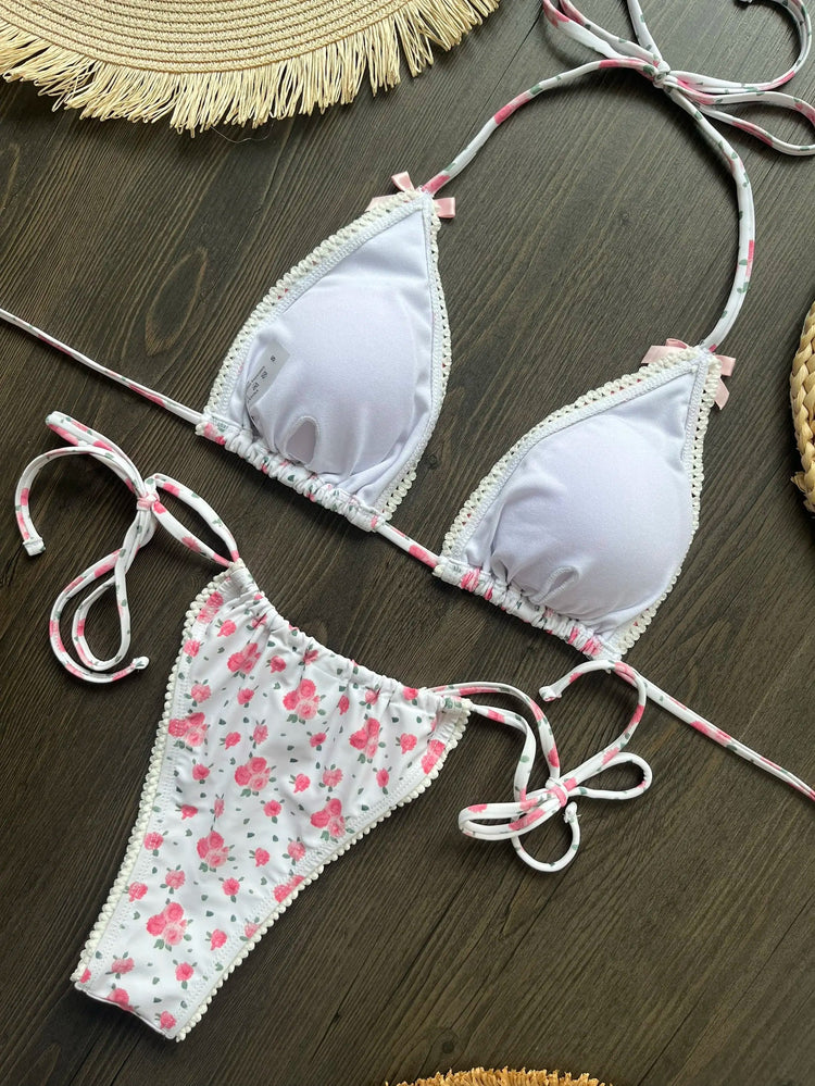 Micro Bikini Push Up Costumi da bagno donna 2025 Costumi da bagno femminili sexy Bikini brasiliano Perizoma Biquini Costumi da bagno Stampa Beachwear platinumshop
