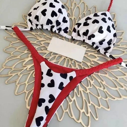 Nuovo Sexy Bikini da Donna per Vacanze al Mare, Set Due Pezzi PlatiNum