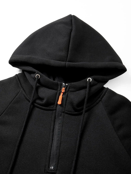 2025 Autumn/Winter Men's Hoodie Fashion Casual Sports Hoodie Retro Harajuku Long Sleeve Zipper Multi Pocket Loose Street Wear