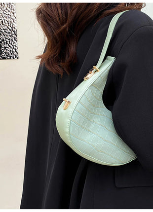 Fashion Stone Pattern Shoulder Bag Women'S Small Handle Underarm Bag Clutch Luxury Women'S Handbag Tote Bag Mini Dumpling Bag PlatiNum