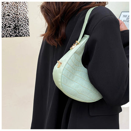 Fashion Stone Pattern Shoulder Bag Women'S Small Handle Underarm Bag Clutch Luxury Women'S Handbag Tote Bag Mini Dumpling Bag PlatiNum