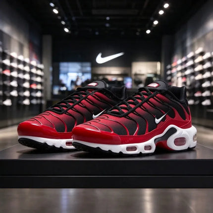 Nike Air Max Plus TN Men Sneakers Red Low Top Comfort Sport Running Shoes Breathable Casual Sneakers FV0950-600