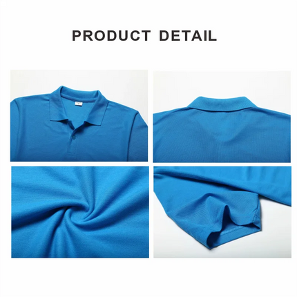 Summer Casual Polo Shirt Breathable Economical Custom Polo for Company Staff Work Polo Shirt with Custom Logo Print Embroidery