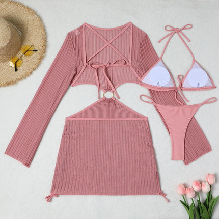 2026 Bikini sexy Costumi da bagno femminili Costumi da bagno a tre pezzi da donna Costumi da bagno da spiaggia Costumi da bagno Bikini brasiliano Set Bagnante da piscina platinumshop