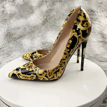 NoEnName_Null Nero Graffiti Colorato Décolleté da donna Donne sexy Tacchi alti Festa di nozze Scarpe da donna Tacchi a spillo Accetta personalizzato platinumshop