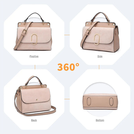 Miss Lulu piccola borsa da donna elegante borsa a tracolla borsa a tracolla in ecopelle elegante Shopper per donna