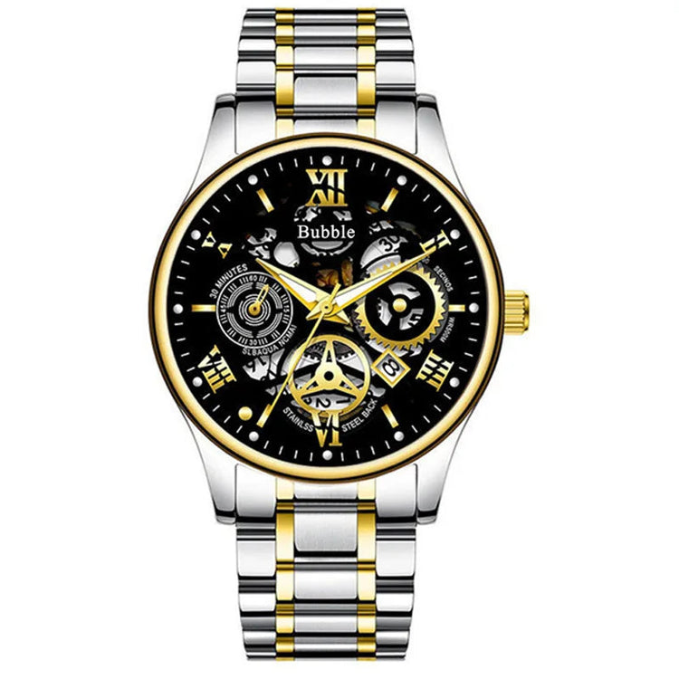 Orologio UTHAI da uomo Orologio da polso al quarzo versatile di lusso leggero e di fascia alta alla moda Orologio da uomo vuoto romano impermeabile platinumshop