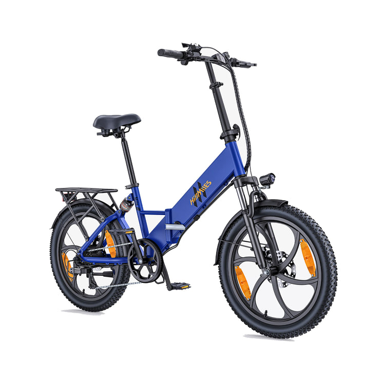 Bicicletta Elettrica Pieghevole HillMiles Mile2 per Adulti, Motore 250W, Batteria 36V13AH, Bici Elettrica da Città per Pendolari, Pneumatici Fat da 20 Pollici