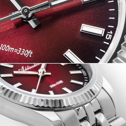 ADDIESDIVE 36mm Luxury Watch for Women VH31 Movement 100m Waterproof BGW9 Luminous Diving Watches Stainless Steel Quartz Watch