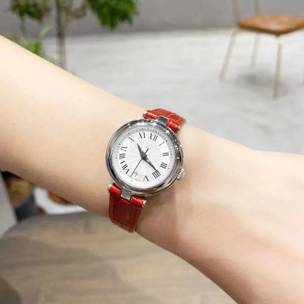 Orologio da Donna Suojiali Little Beauty, Quadrante Piccolo con Numeri Romani, Elegante e Delicato, Cinturino in Acciaio o Pelle Opzionale, Orologio da Polso Femminile alla Moda per Uso Quotidiano Casual