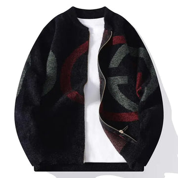 Autumn and Winter Casual Sweaters Men letter Knitted Cardigan Male Loose Sweatercoats Man