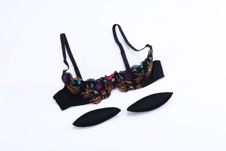 Sexy Women Simple Bra Women's Push Up 2cm Lace Bras for Women Plus Size Bra Lingerie Sponge Breast Bra Ladies Underwear