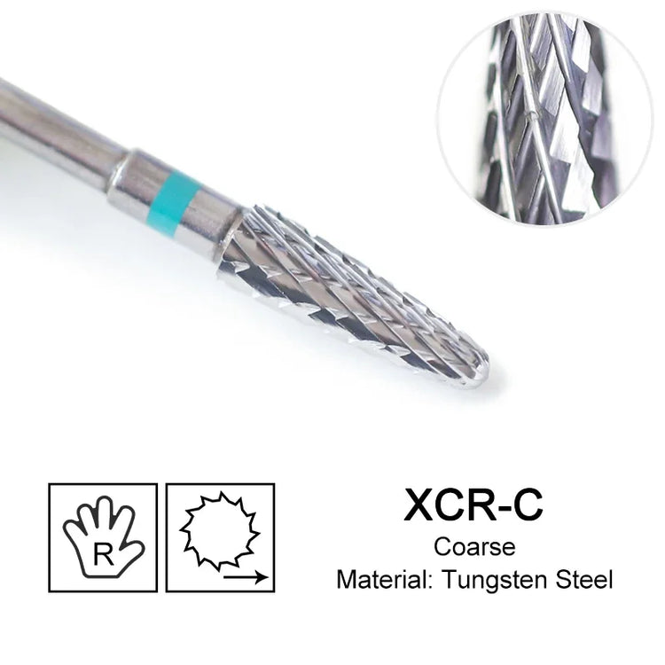 Carbide Large Cone Nail Drill Bits Electric Milling Cutter For Gel Polish Removal Grinding DIY Home Salon Manicure Pedicure Nail Art Accessories Supplies