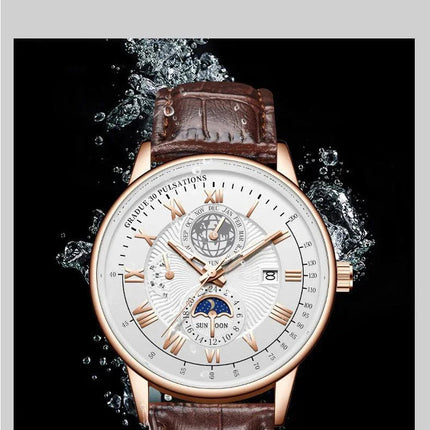 2024 Orologio da uomo alla moda Orologio da polso da uomo sportivo di lusso alla moda Orologio da uomo al quarzo con data in pelle luminosa impermeabile Orologio da uomo platinumshop