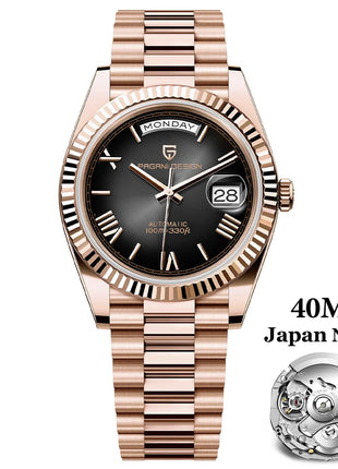 2026 Nuovo PAGANI DESIGN Oro rosa DD40 Orologio automatico di lusso da uomo Orologi da polso meccanici da uomo Giappone NH36A AR Vetro zaffiro