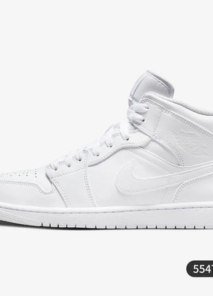 Scarpe da ginnastica casual resistenti all'usura Nike Air Jordan 1 originali da uomo 554724-136 platinumshop