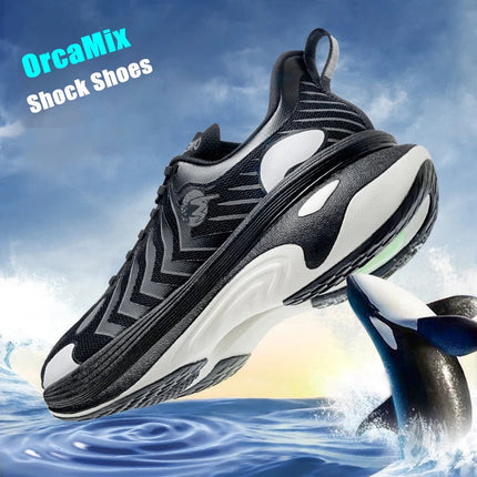 ONEMIX Orca Uomo Ammortizzazione Scarpe da corsa Allenamento Scarpe sportive da atletica all'aperto Scarpe da ginnastica invernali da uomo antiscivolo resistenti all'usura PlatiNum