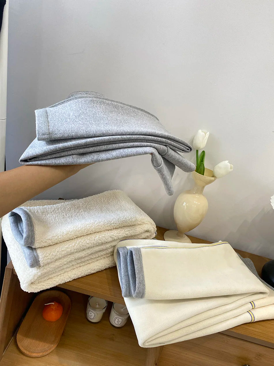 Women's Leggings with Fleece Thermal Cotton Skinny Pants Winter Stretch Black Grey Tights Thick Warm Velvet Leggings for Women