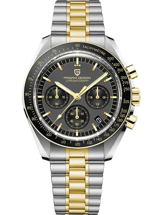 Nuovo Orologio da Uomo PAGANI DESIGN Moon 2026, Orologio al Quarzo di Lusso Dorato per Uomo, Cronografo Sportivo Impermeabile Luminoso con Vetro Zaffiro AR, Lunetta in Ceramica, Acciaio Inossidabile, Regalo per Uomo