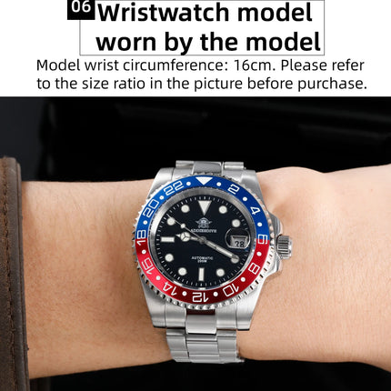ADDIESDIVE 2025 New Men's Business Watch 200m Water Resistant 8215 Automatic Mechanical Watch Sapphire Crystal Luminous Watch