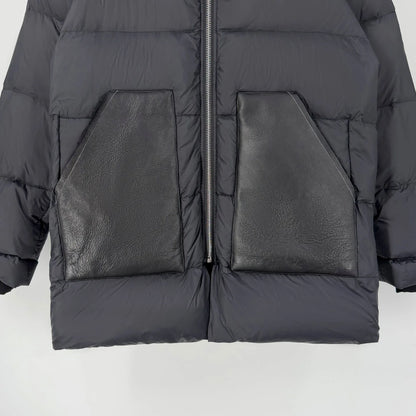 2025 High Street Men's Gothic Paneled Casual Puffer Jacket Male Comfortable Fashion Down  Jackets