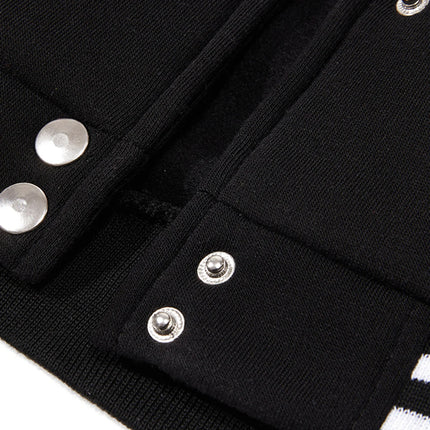 Beautiful Scenery And Letter A Men Streetwear Fashion Street Baseball Jacket Loose Casual Coat Fleece American Clothing Unisex