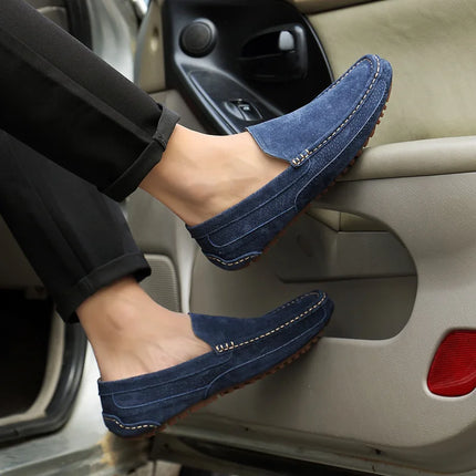 Mocassini da uomo in pelle scamosciata di lusso 2022 scarpe casual da uomo scarpe da barca fatte a mano da uomo Slipon scarpe da guida mocassini maschili Zapatos