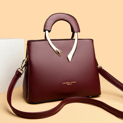 Luxury Handbags Women Bags Designer 3 Layers Soft Leather Shoulder Crossbody Sac Ladies Large Capacity Shopping Messenger Tote PlatiNum