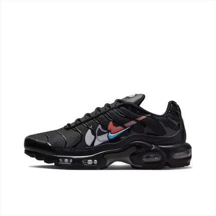 Nike Air Max Plus TN Multi Swoosh Black Bright Crimson Men Tuned Air Stable Support Futuristic Y2K Retro Sneakers FJ4224-001