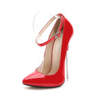 Sexy 16cm Extreme High Heels Pumps Shoes Woman Fashion Key Black Red Heeled Dance Party Wedding Office Shoes Ladies Large Size PlatiNum