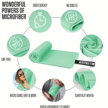 Super absorbent quick-drying soft travel towel for outdoor sports, can be used for travel, yoga, beach, bathing