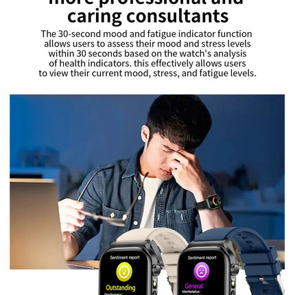 2026 Nuovo Misurazione Accurata Salute Smart Watch ECG + PPG Acido Urico Pressione Sanguigna Lipidi Nel Sangue Chiamata BT Smartwatch Per Le Donne Degli Uomini platinumshop