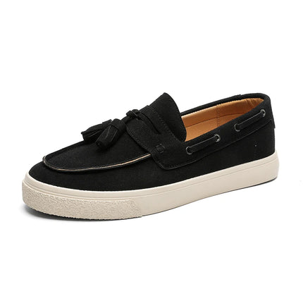 Mocassini fatti a mano in pelle scamosciata per il tempo libero Passeggiata Scarpe casual maschili Nuovo design Casual Slip on Flats Scarpe da guida versatili Mocassini
