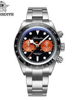 ADDIESDIVE 2026 New Luxury Quartz Watch K1 Bubble Mirror Glass100M Waterproof Ceramic Bezel Super Luminous Stainless Steel Watch