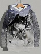 Animal Wolf Tiger 3D Print Hoodies Men Women Fashion Streetwear Hooded Sweatshirts Oversized Hoodie Pullovers Tops Man Clothing