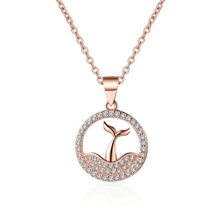 925 Sterling Silver Necklace For Women Round Pendent Sparkling Pave CZ Necklace Fashion Anniversary Birthday Jewelry Gifts N325 PlatiNum