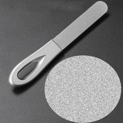Stainless Steel Diamond Grit Nail File for Hard Thick Nails Durable Hypoallergenic Manicure Pedicure Tool Reusable Finger Toe Ca 2026