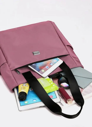 High Quality Large Capacity Handbag Tote Bags Lightweight Waterproof Nylon Shoulder Bag For Work School And Travel Shoulder Bags PlatiNum