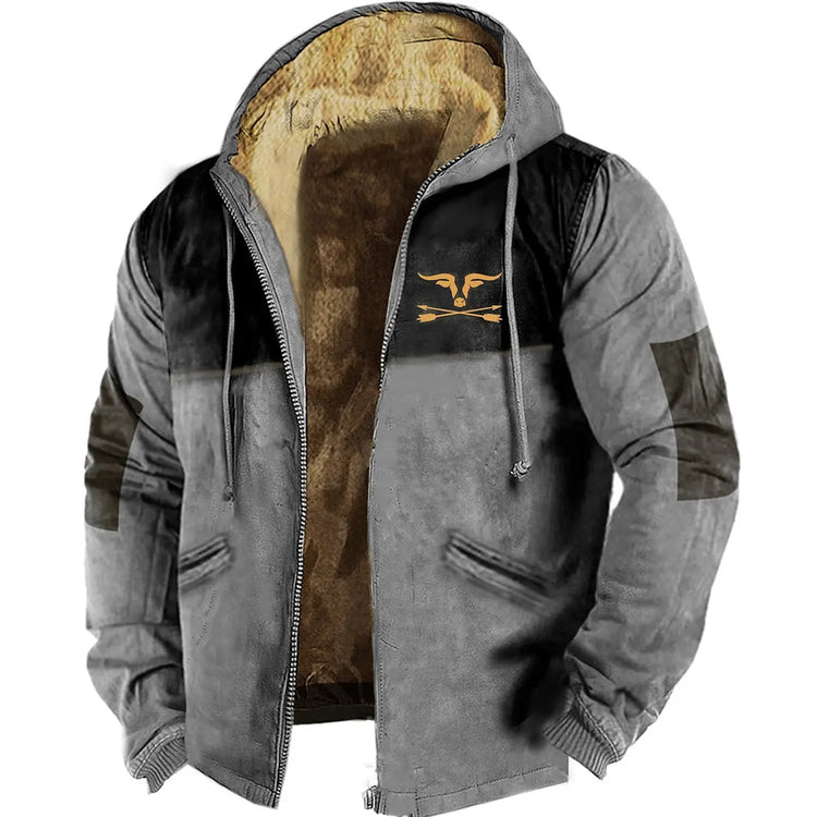Men's Zipper Hoodies CowBoy Printing Winter For Men/Women Long Sleeve Jacket Sweatshirt Outerwear Clothing