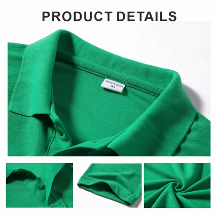 Breathable Polo with Custom Logo Casual Wear for Business Groups Short Sleeve Lapel Polo Work Clothes Embroidery Print