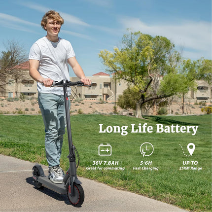 Monopattino Elettrico AOVOPRO A1MAX con Motore Potente da 500W, Velocità Massima 35KM/H, Autonomia 45KM, Batteria 42V14.5AH, Pneumatici da 10 Pollici, Pieghevole e Intelligente