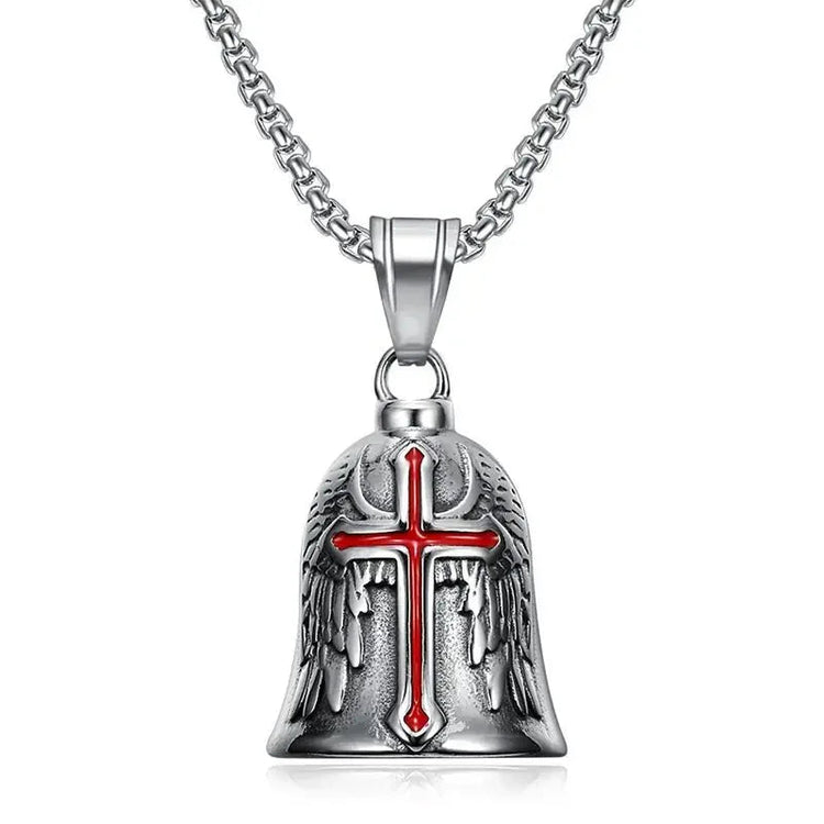 Vintage Christian Ice Crystal Jesus Head Pendant Necklace for Men and Women Cross Catholic Amulet Jewelry PlatiNum