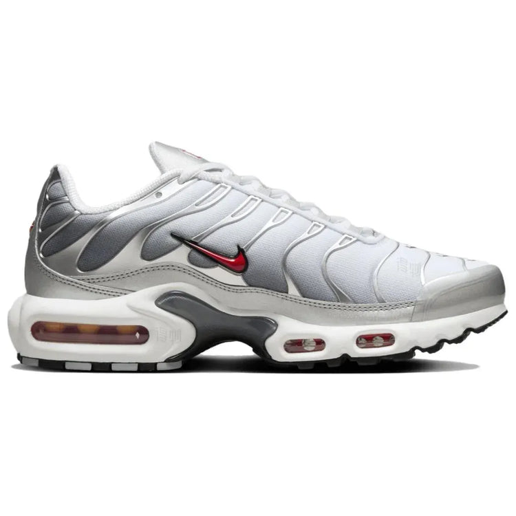Nike Air Max Plus TN Unisex Low Top Running Shoes Gray Red Comfortable Durable Casual Sneakers HM9654-001