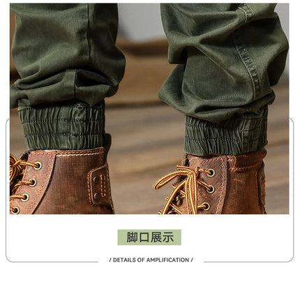 CAAYU Joggers Cargo Pants Men Casual Y2k MultiPocket Male Trousers Sweatpants Streetwear Techwear Tactical Track Black Pants Men