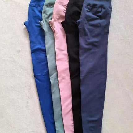 Seamless Sporty Leggings High Elastic Yoga Leggings Fitness Pants Butt Lifting Tights Tummy Control Squat Proof Workout Tights PlatiNum