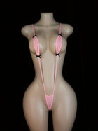 Sexy Adjustable Strappy Teddy Bodysuit for Women - Black Lingerie with Red Accents, Backless Design, Semi-Sheer Adult Apparel
