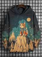 Cartoon Graffiti Cat Pattren Unisex Hoodies Sweatshirt 3D Print Men/Women Tracksuit Coat Harajuku Hoodie Pullover Men's Clothing